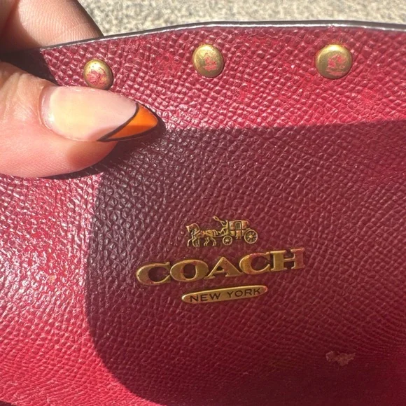 Coach Charlie Carry all Tan Leather Tote Bag - Picture 5 of 6